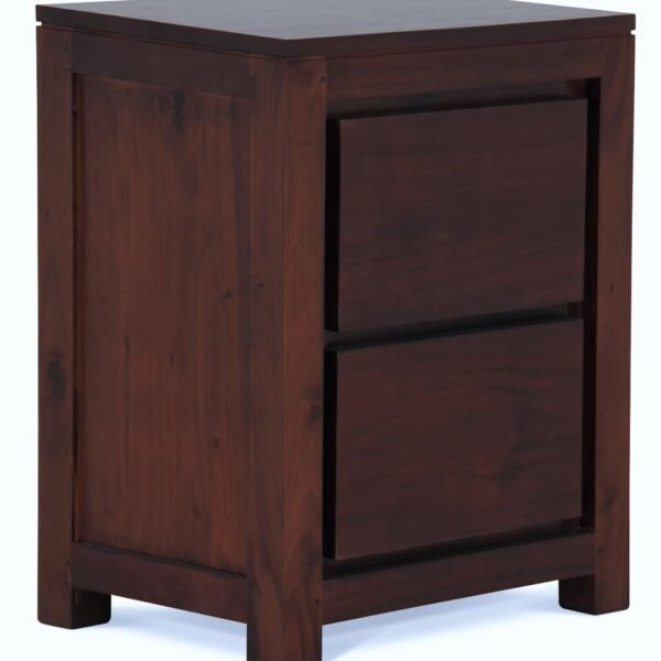 Bedside 2 Hidden Drawer Timber