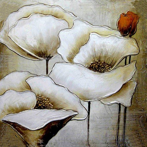 White Popies 3418