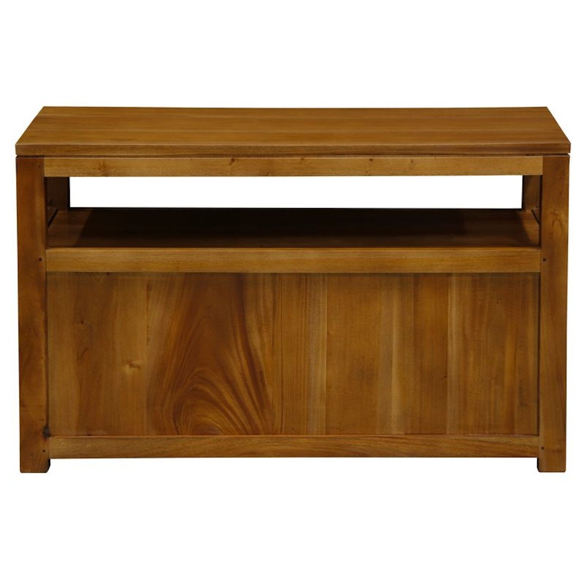 Small TV Stand with Shelf Pecan – view 6