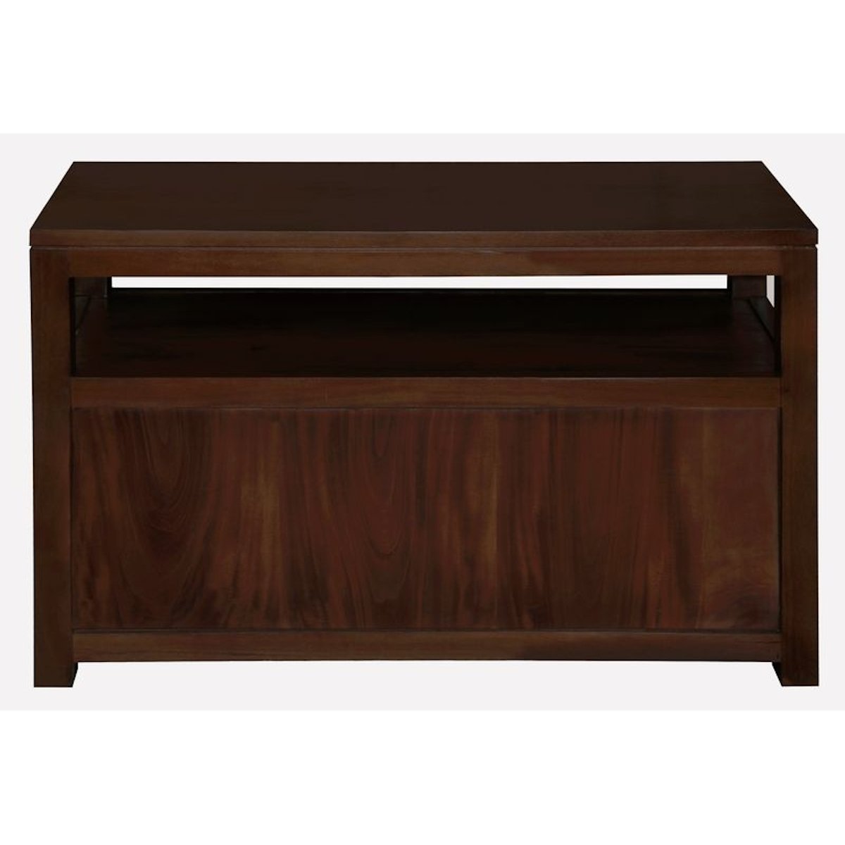 Small TV Stand with Shelf Pecan – view 15
