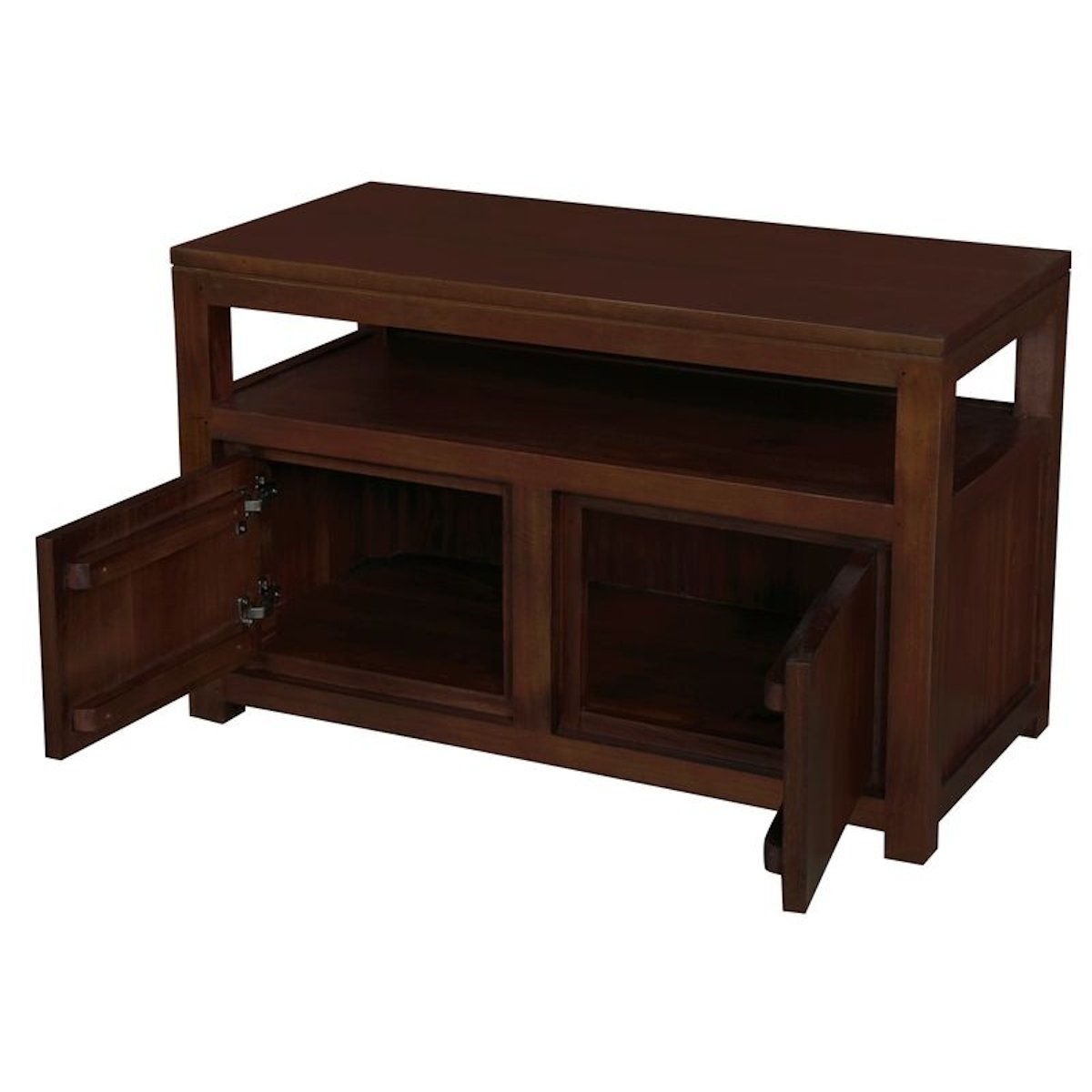 Small TV Stand with Shelf Pecan – view 14