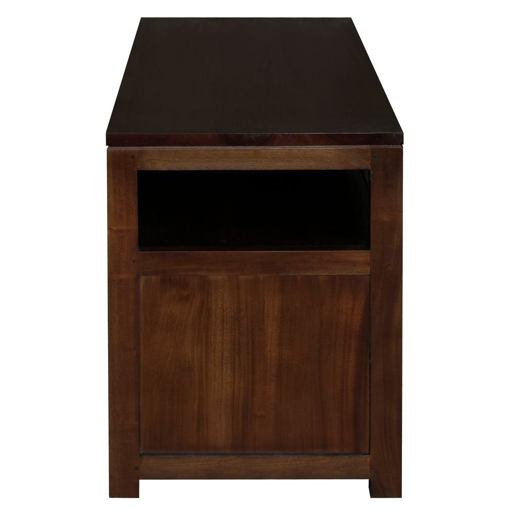 Small TV Stand with Shelf Pecan – view 13