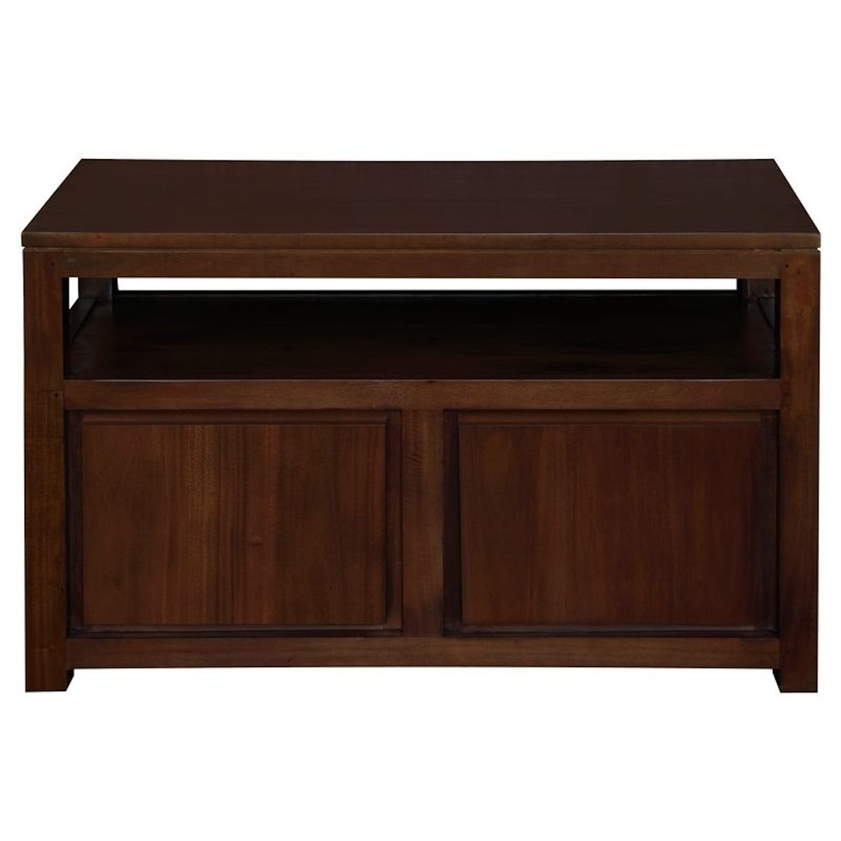 Small TV Stand with Shelf Pecan – view 9