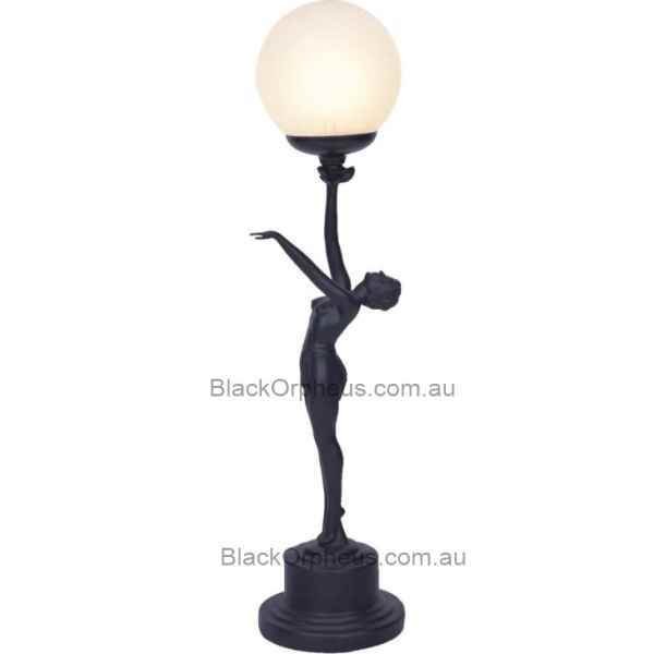 Art Deco Lamp Black Arm Out – view 2