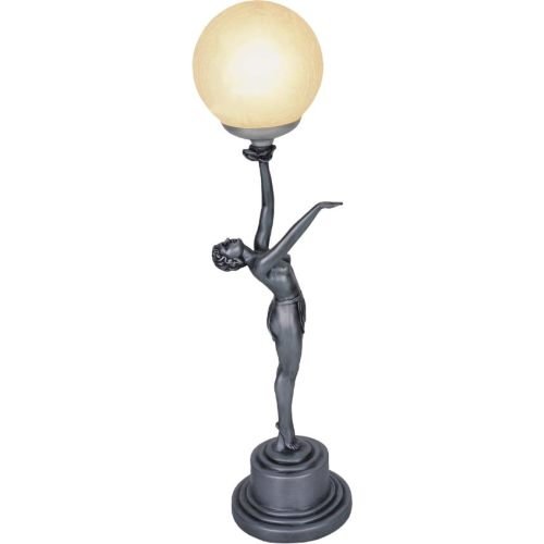 Art Deco Lamp Silver Arm Out