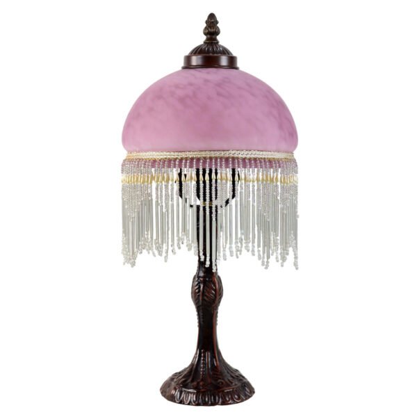Victorian Beaded Lamp Purple