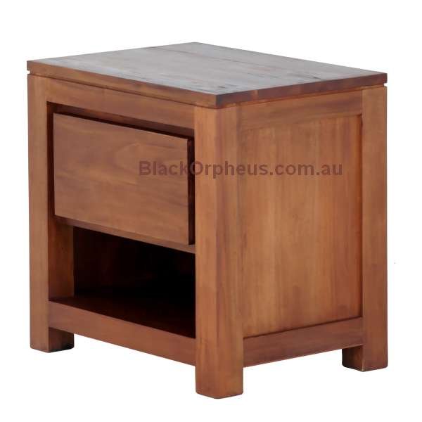 Bedside Hidden Handle 1 Drawer BS 001 TA LP
