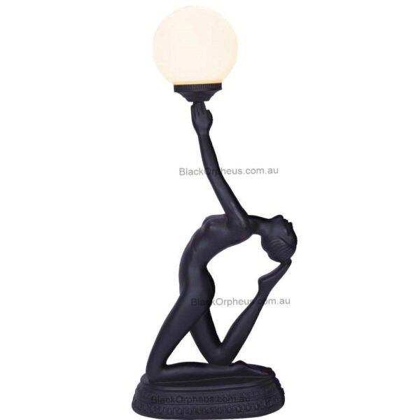 ART DECO LAMP AMELIA BLACK 73cm
