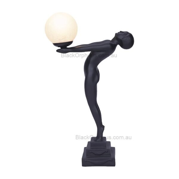 Art Deco Faye Table Lamp Black