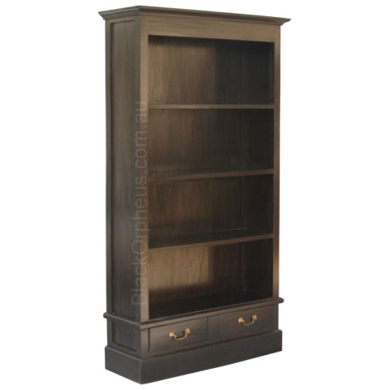 Bookcase 2 Drawer-W90-D35-H180
