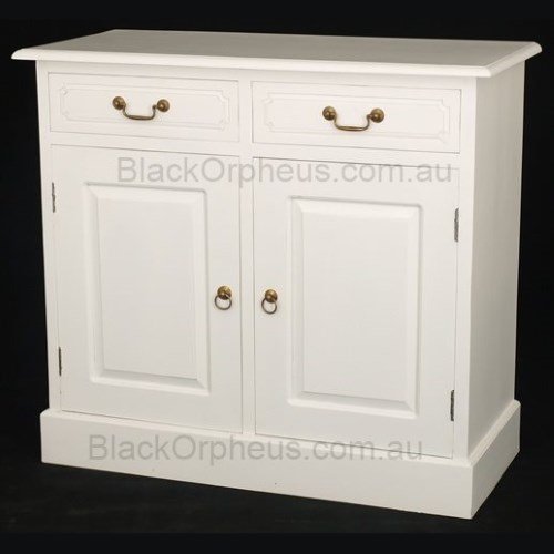 White Buffet 2 Drawer 2 Door
