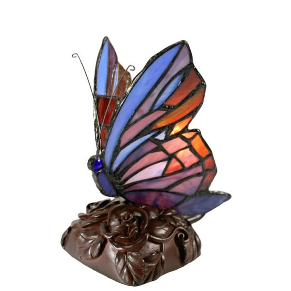 Butterfly Purple Tiffany Table Lamp
