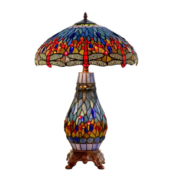 Tiffany Dragonia Table Lamp Blue 69cm
