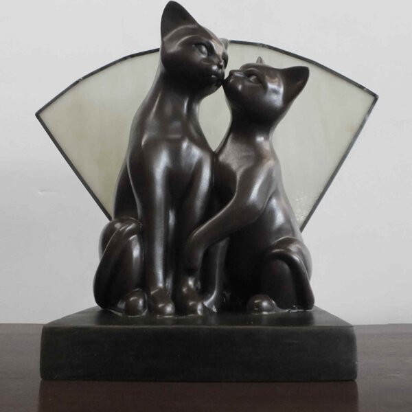 Cat Lamp Twin. H.22cm.