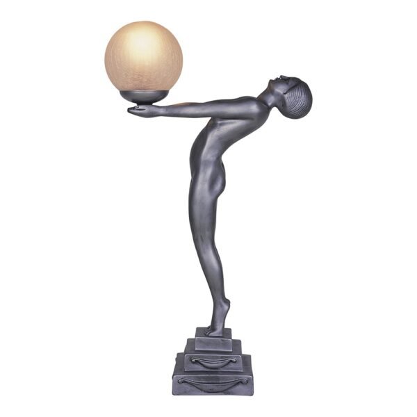 Art Deco Faye Table Lamp Silver