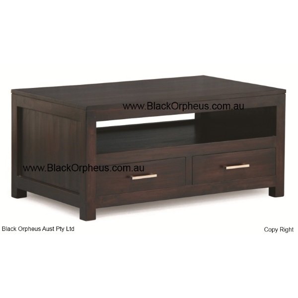 Modern Coffee Timber Table Minimalist Style