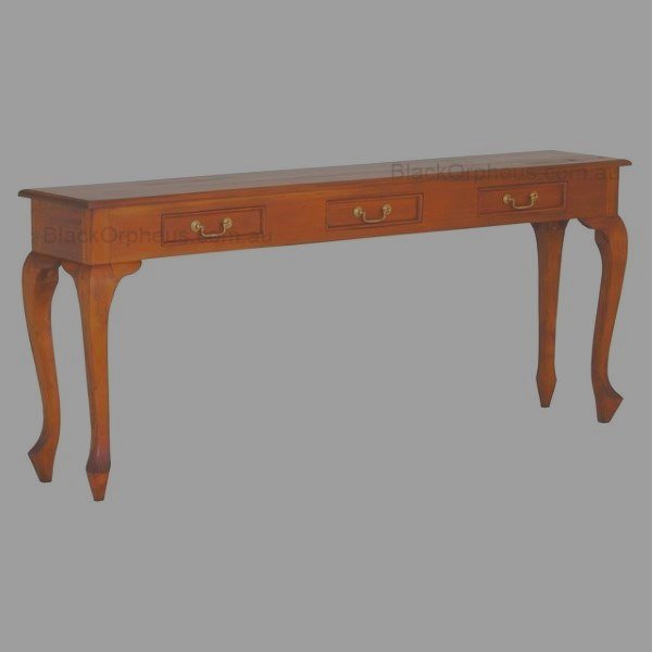 Narrow Hall Table Curved Leg
