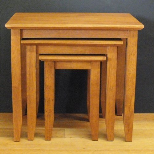 Nest 3 Tables Hardwood Teak