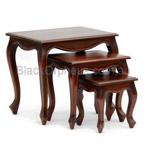 Nest of Tables Queen Ann Timber