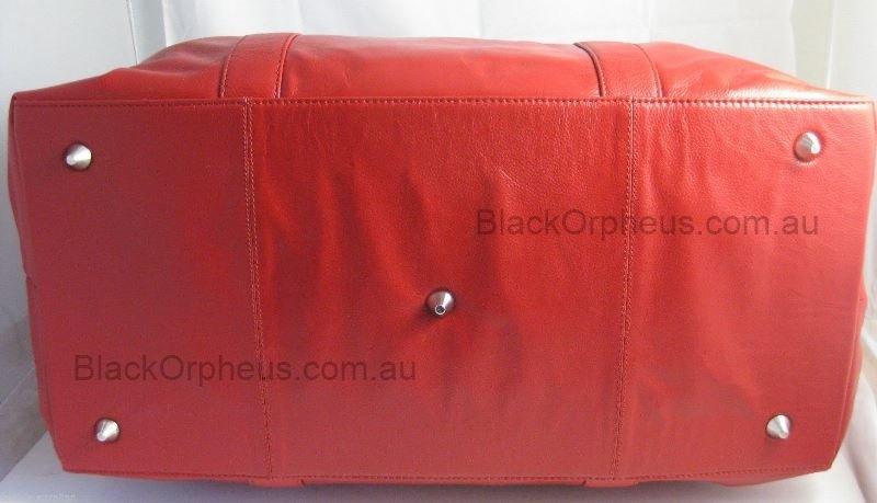 Overnight Bag Weekender Oran Leather Red – view 3