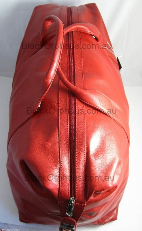 Overnight Bag Weekender Oran Leather Red – view 2