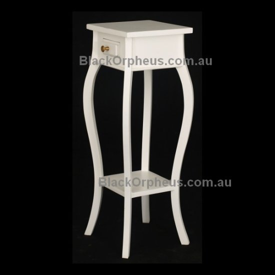 Plant Stand 1 Drawer Queen Anne