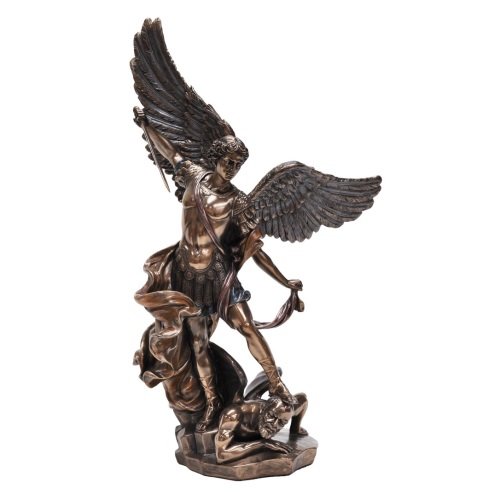 Saint Michael. Stepping on Demon
