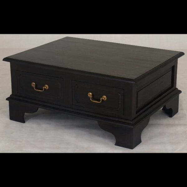 Coffee Table Small 4 Drawers Timber