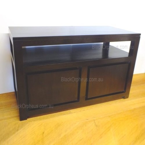 Small TV Stand with Shelf Pecan – view 4
