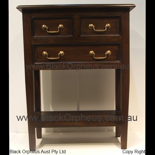 Sofa Table with 3 Drawers