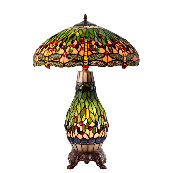 Tiffany Dragonia Table Lamp Green 69cm