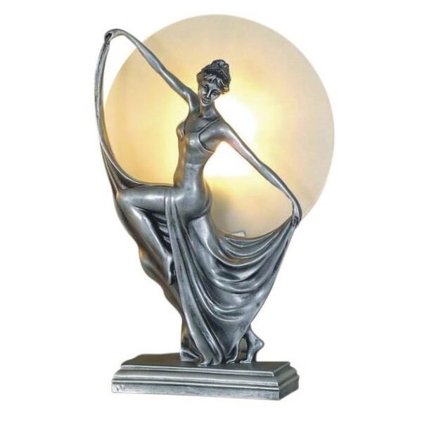 Art Deco Lamp Silver