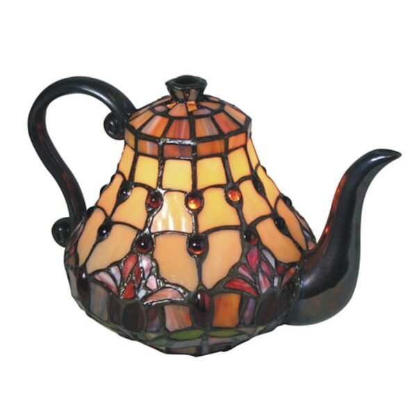 Red Tulip Teapot Lamp