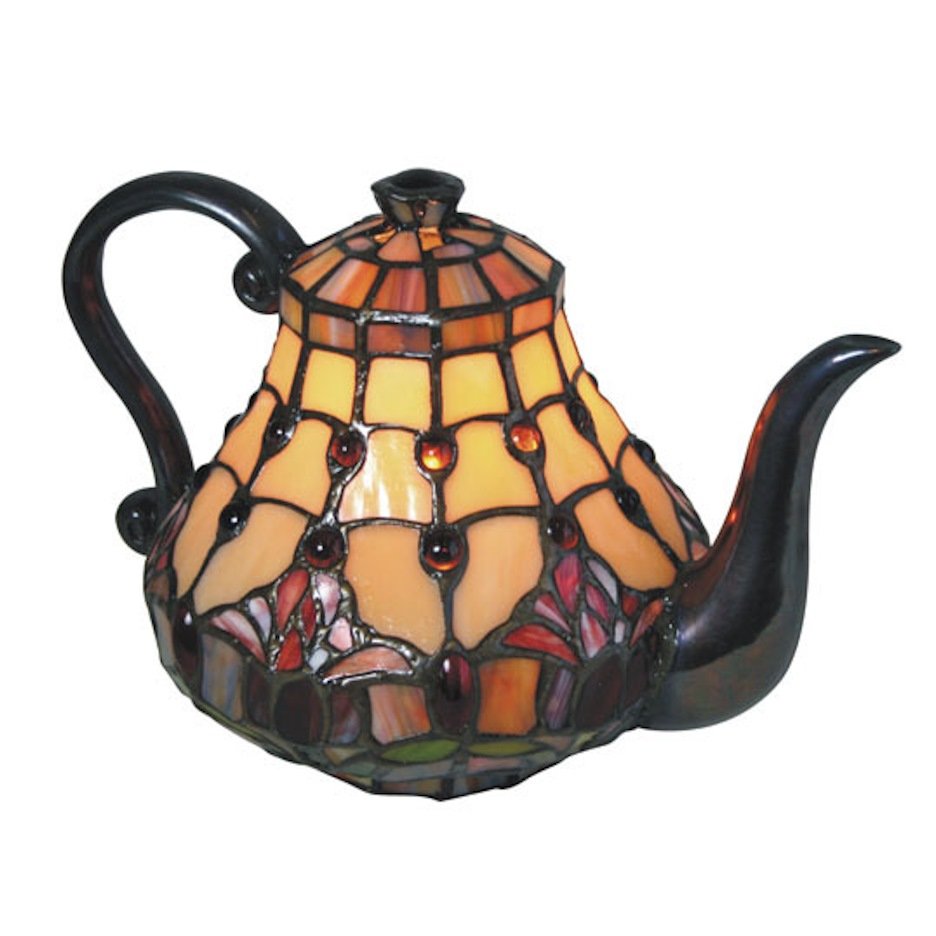 Red Tulip Teapot Lamp