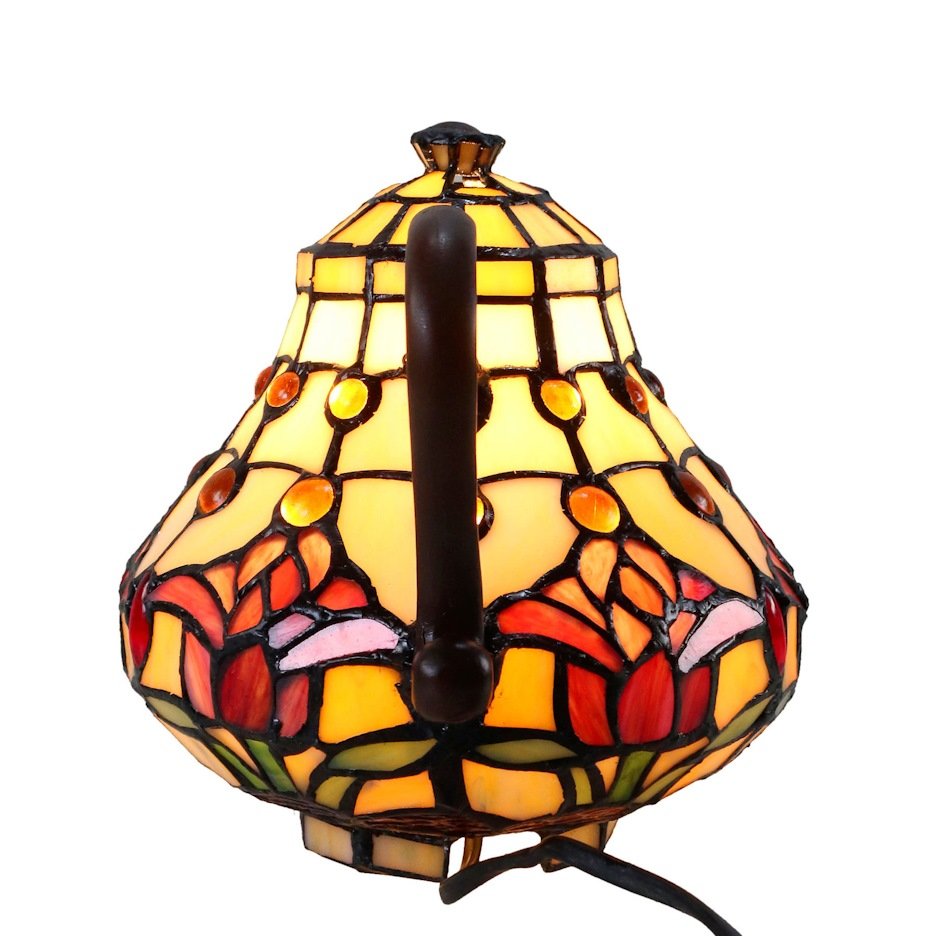 Red Tulip Teapot Lamp – view 2