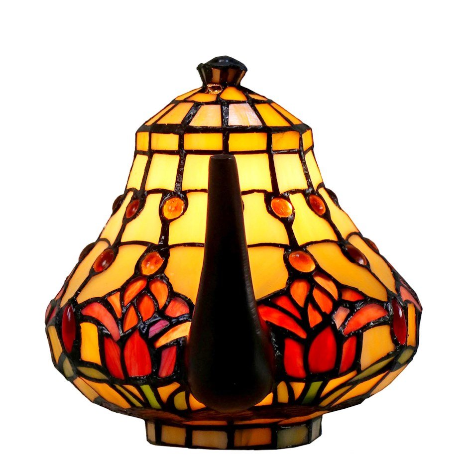 Red Tulip Teapot Lamp – view 3