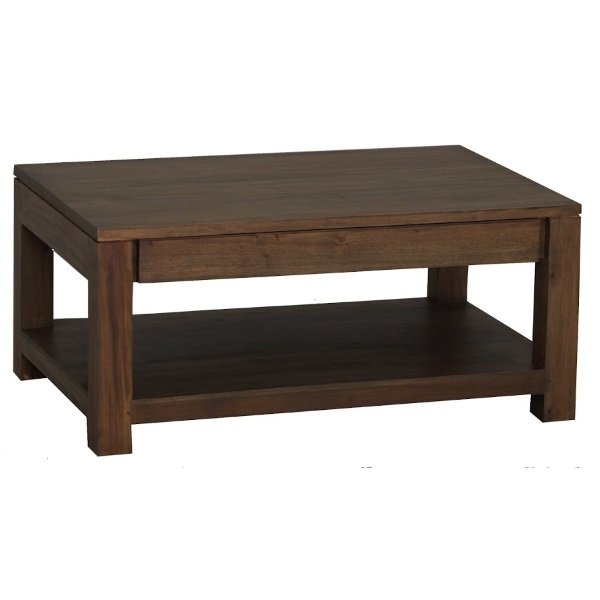 Coffee Table Timber 2 Hidden Drawers