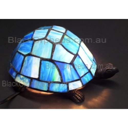 Turtle Lamp Tiffany Blue