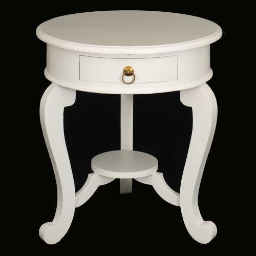 White Round Table LT 001 RD CL White