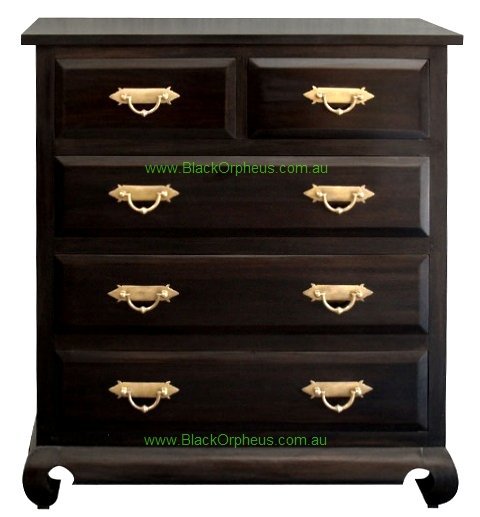 Tallboy 5 Drawer Opium Leg – view 3