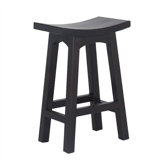 Solid Mahogany 67 cm Chocolate Barstool